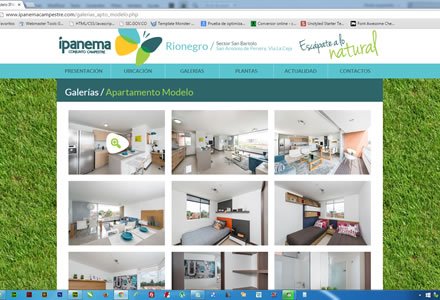Galería, Web Responsive Admin/ Ipanema Campestre