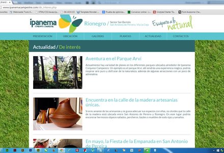 Noticias de interés, Web Responsive Admin/ Ipanema Campestre