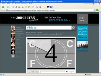 Videos, Web Jorge Yepes Fotógrafo