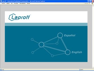 Elección de idioma, Web Laproff