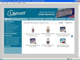 Catálogo de productos, Web Laproff