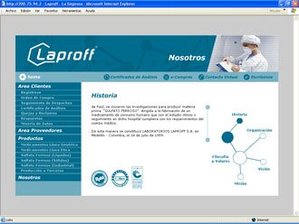 Presentación Corporativa, Web Laproff