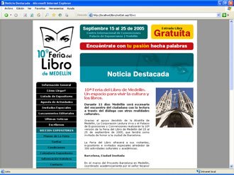 Noticias destacadas, Web Feria del Libro Medellín