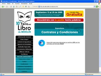 Documentos para descargar, Web Feria del Libro Medellín