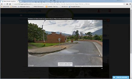 Integración de Street View, Sitio responsive Linking Proyectos