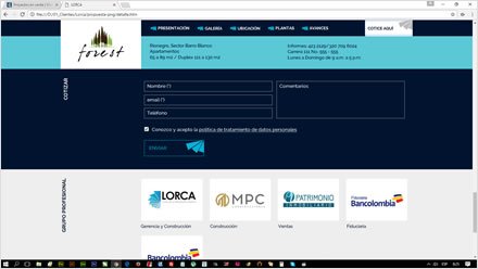 Detalle proyecto, Web HTML5 responsive Constructora Lorca