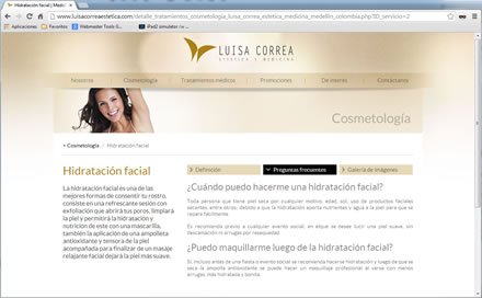 Preguntas frecuentes, Web administrable Dra. Luisa Correa