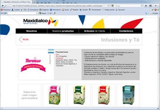 Detalle Marca, Web Maxidialco