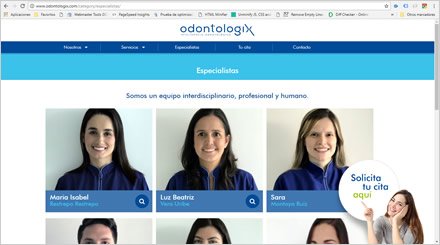 Especialistas, Wordpress Responsive Odontologix
