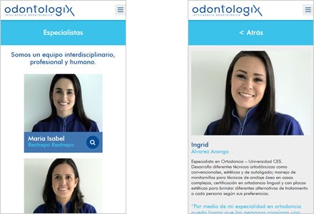 Adaptación Responsive, Wordpress Responsive Odontologix