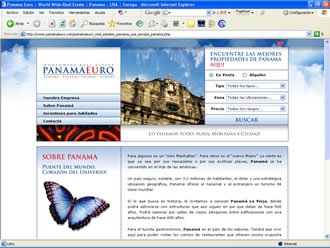 Presentación, Web Panama Euro