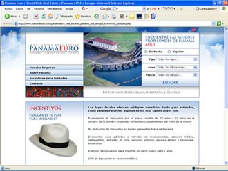 Sobre Panamá, Web Panama Euro
