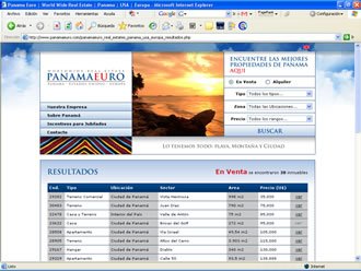 Lista de Resultados, Web Panama Euro