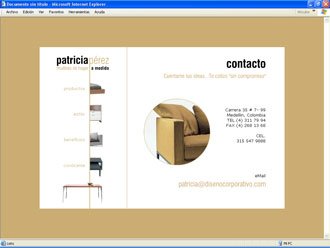 Contacto, Web Patricia Pérez