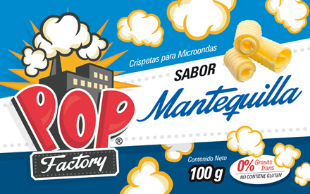 Sabor Mantequilla Microondas, Diseño empaques Pop Factory