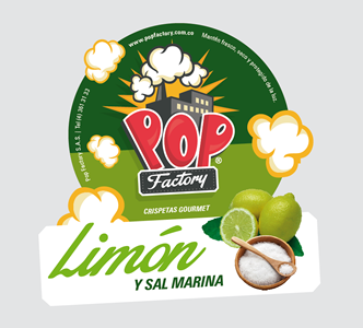 Sticker sabor Limón, Diseño empaques Pop Factory