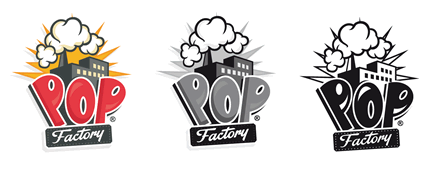 Variaciones logo, Logo Pop Factory