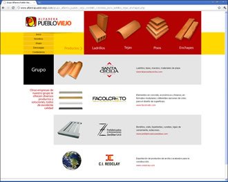 Grupo empresarial, Web Alfarera Pueblo Viejo