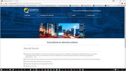 Servicios (3), Web responsive Qüetto