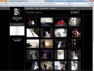 Portafolio Bodas, Web y Blog Wordpress Raúl Garrido Fotografía