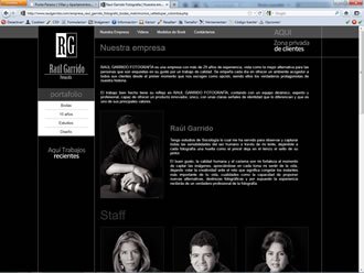 Empresa, Web y Blog Wordpress Raúl Garrido Fotografía