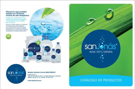 Brochure revés, Empaques y POP San Jonás