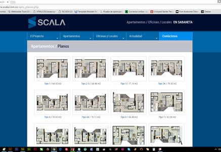 Plantas, Sitio web responsive Scala (Proactiva)