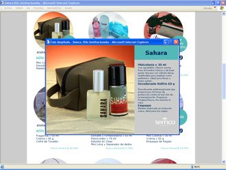 Detalle de producto, Web Semco Cosmetics