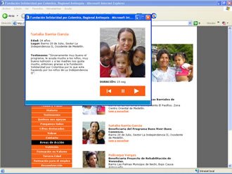 Testimoniales (2), Web Solidaridad por Colombia