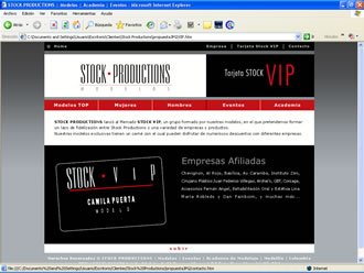 Seccion Empresa, Web Stock productions