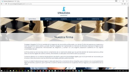 La Firma, Web HTML5 responsive Stralegem
