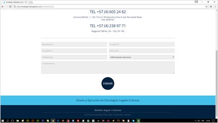 Contacto, Web HTML5 responsive Stralegem