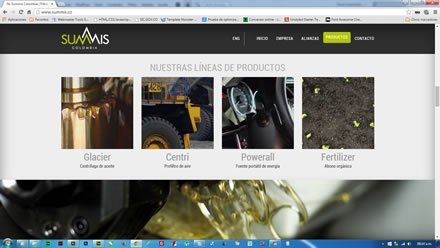 Productos, Web Bootstrap Summis