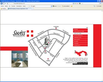 Ubicación, Web Swiss Residences