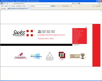Contacto, Web Swiss Residences